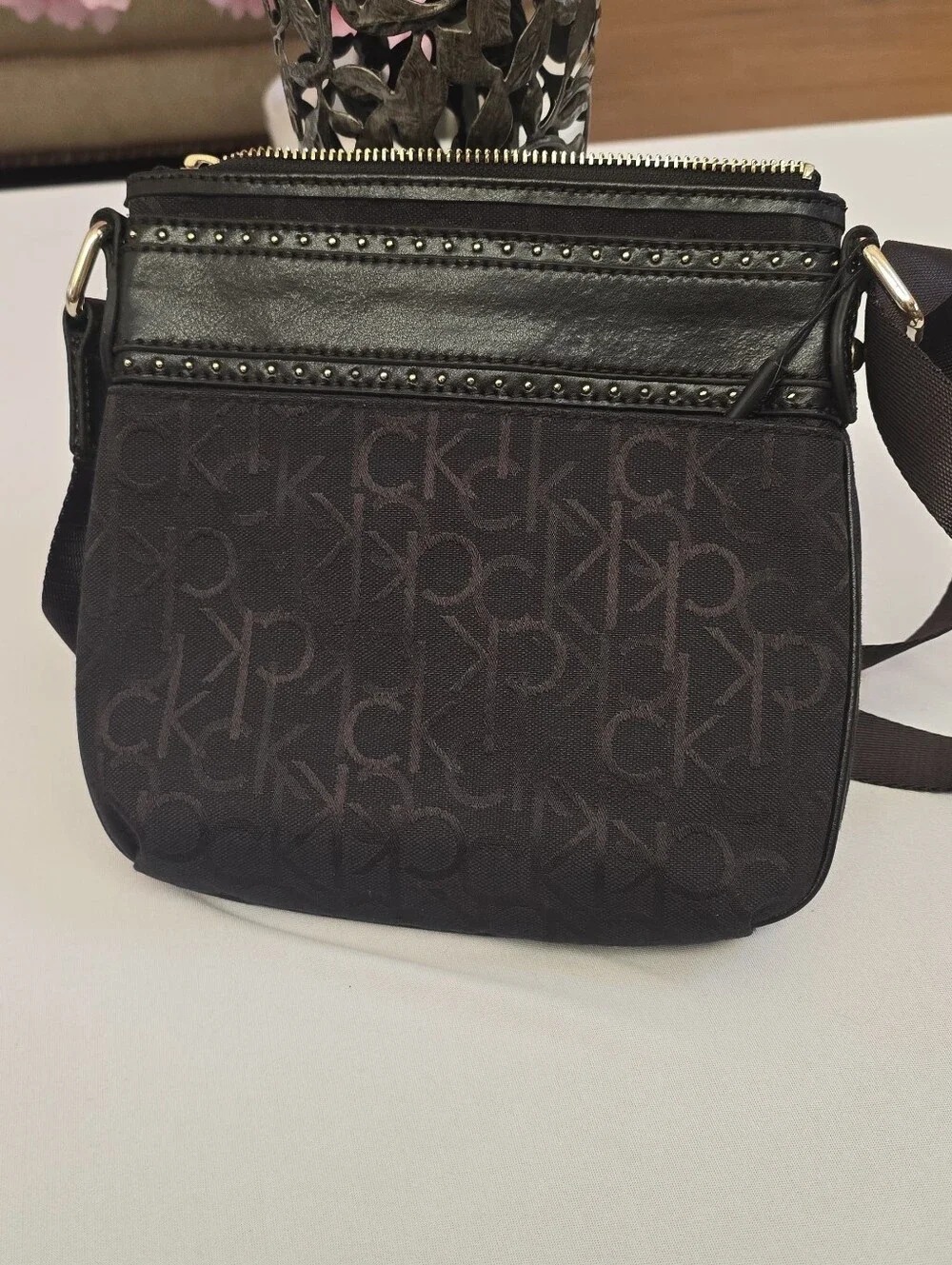 Calvin Klein Brown Crossbody Bag - Signature Logo